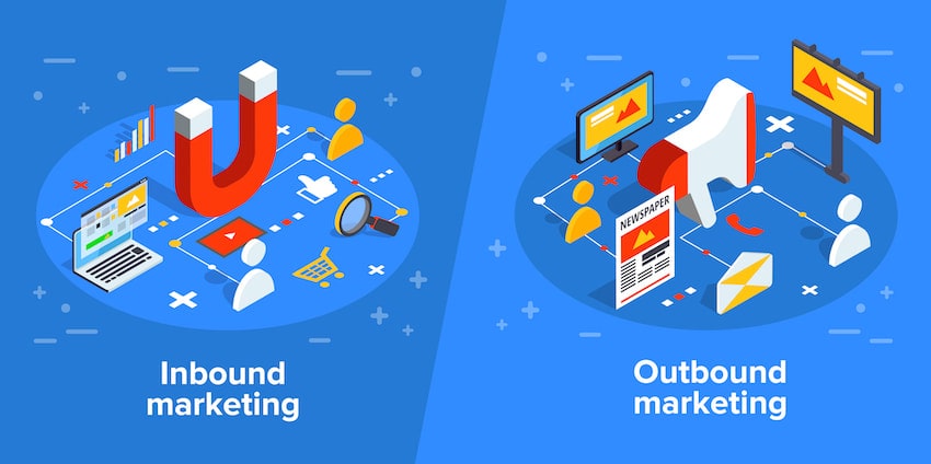 Sự khác nhau giữa Inbound Marketing với Outbound Marketing